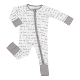 Child Of God Baby Bamboo Pajamas, 2-Way Zipper Baby Romper