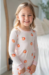Sweet Peach | Two-Piece Kids Bamboo Pajama Set