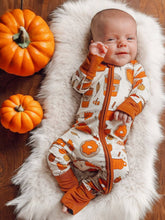 Bamboo 2-Way Convertible Zip Romper, Pumpkin Spice Latte