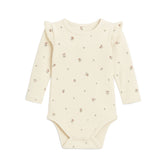 Leza Ribbed Ruffle Long Sleeve Bodysuit