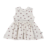 Tank Twirl Organic Dress | Crab (excludes headband)