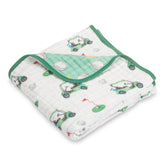 Golf A Round Sports Theme Baby Toddler Muslin Blanket