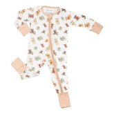 Bear Hugs Baby Bamboo Pajamas, 2-Way Zipper Romper