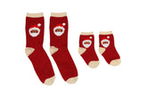 Parent & Baby Christmas Santa Holiday Sock Set