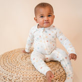 Bamboo 2-Way Convertible Zip Romper | Sunlit Daisy (0-24m)