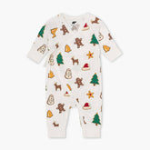 Kimono Tie One-Piece_Holiday Cookies Organic Cotton