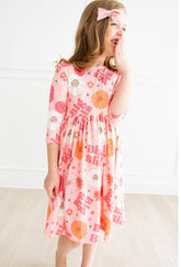 Big Sis Floral Twirl Dress