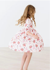 Art Class 3/4 Sleeve Pocket Twirl Dress