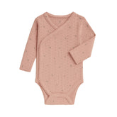 Hilda Brushed Back Pointelle Long Sleeve Kimono Bodysuit