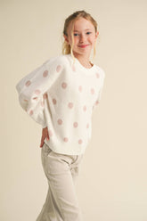 TWEEN KIDS GIRLS CREW NECK SWEATER (7-14)