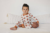 Football Print 2pc Bamboo Pajamas Toddler Kids PJs Fall Boy