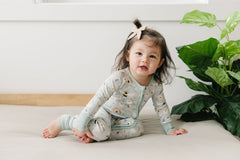 Sweet As Can Bee Bamboo Zippy Romper Baby Pajamas Spring PJs