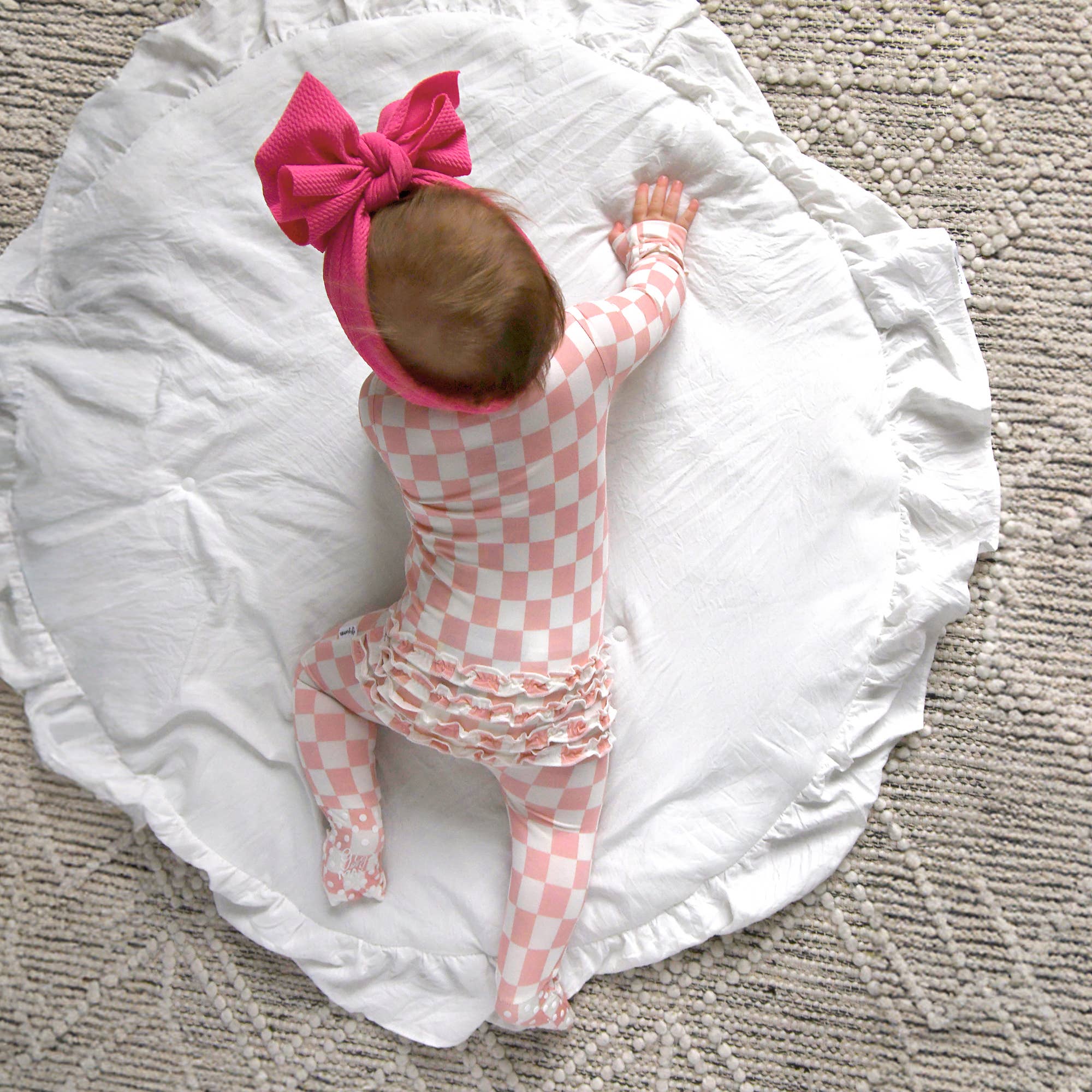 Saylor RUFFLE ZIP Bamboo Baby Pajama Sleepies Little