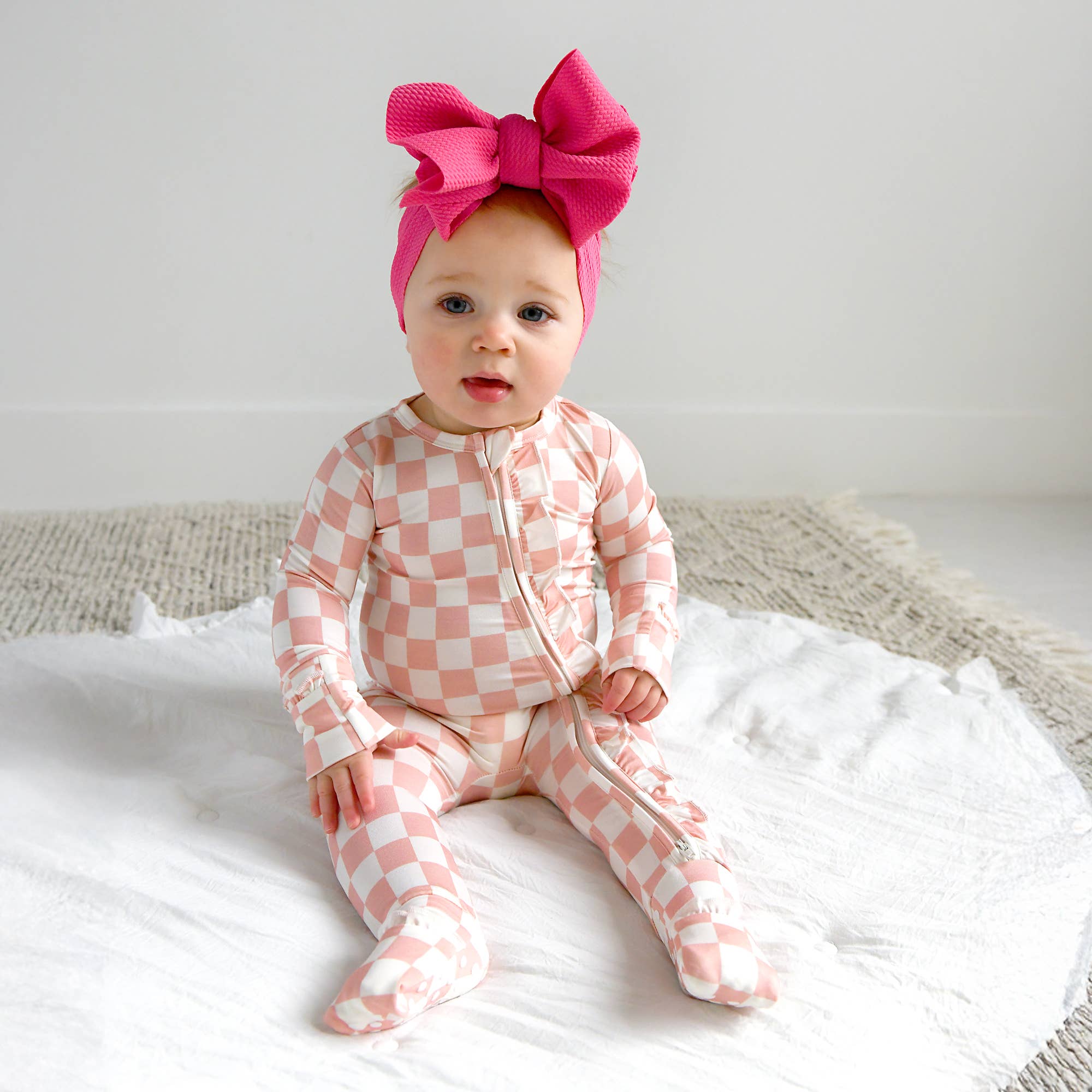 Saylor RUFFLE ZIP Bamboo Baby Pajama Sleepies Little