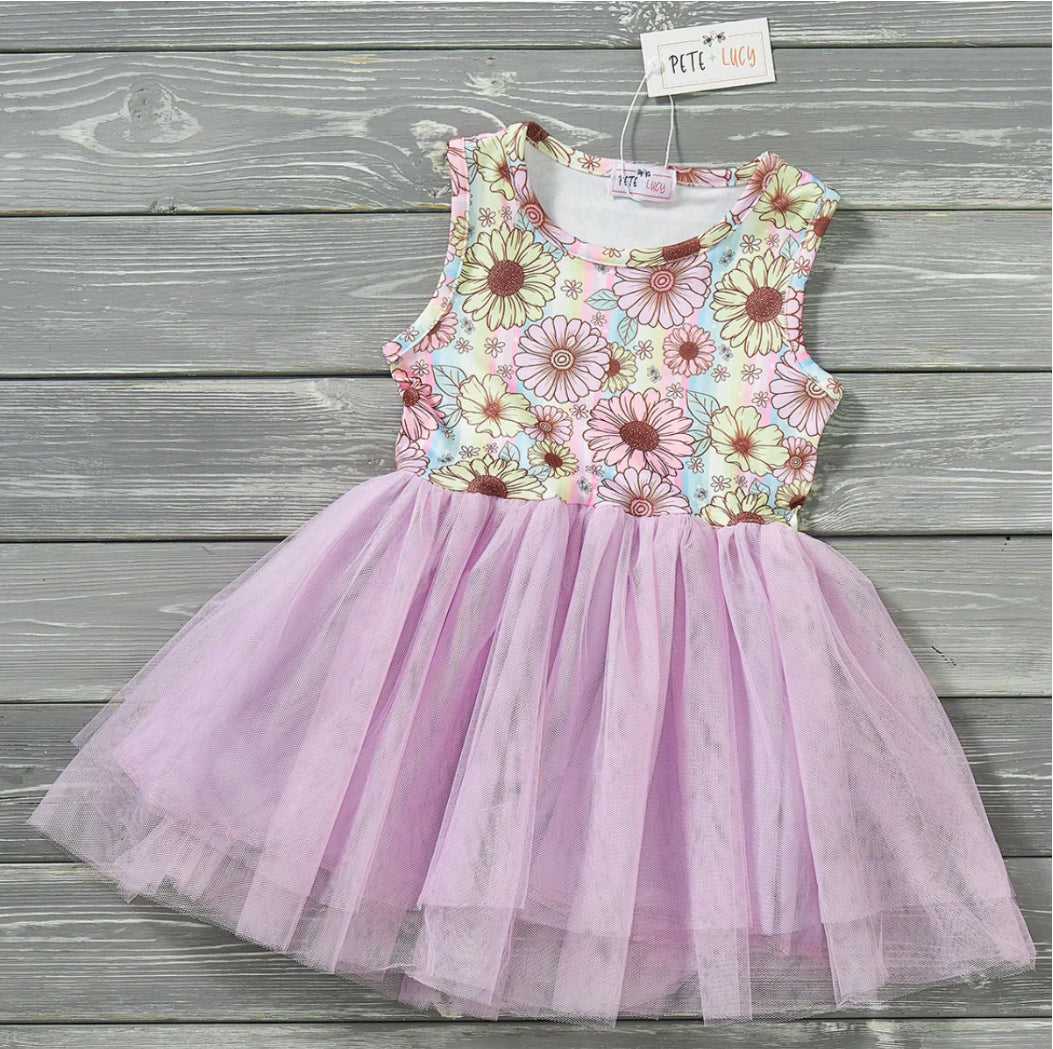Summer Floral-Tulle Dress