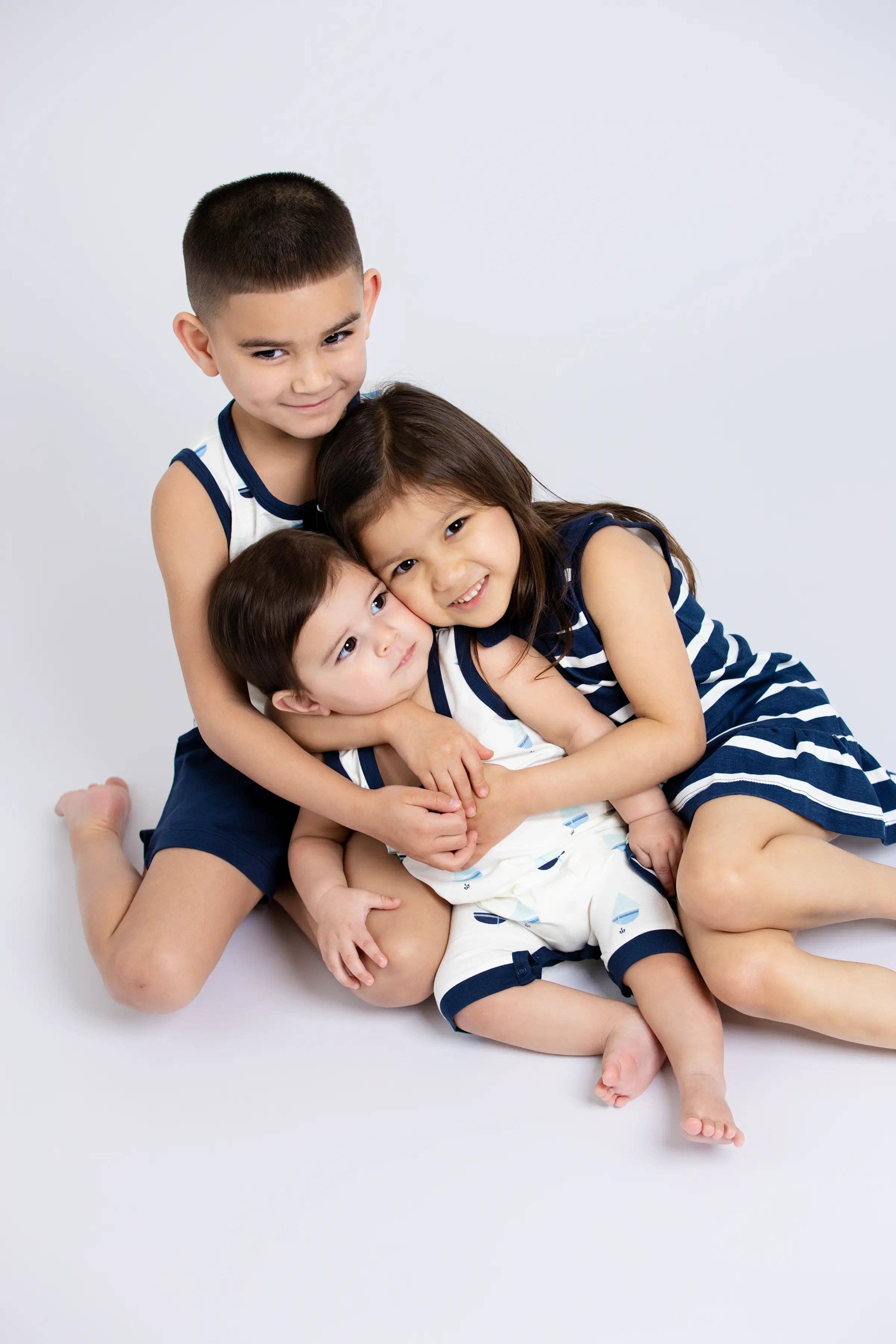 100% Organic Sailor Dress_Sailor Stripes