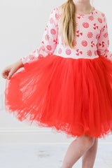 Pink Peppermint Tutu Christmas Dress