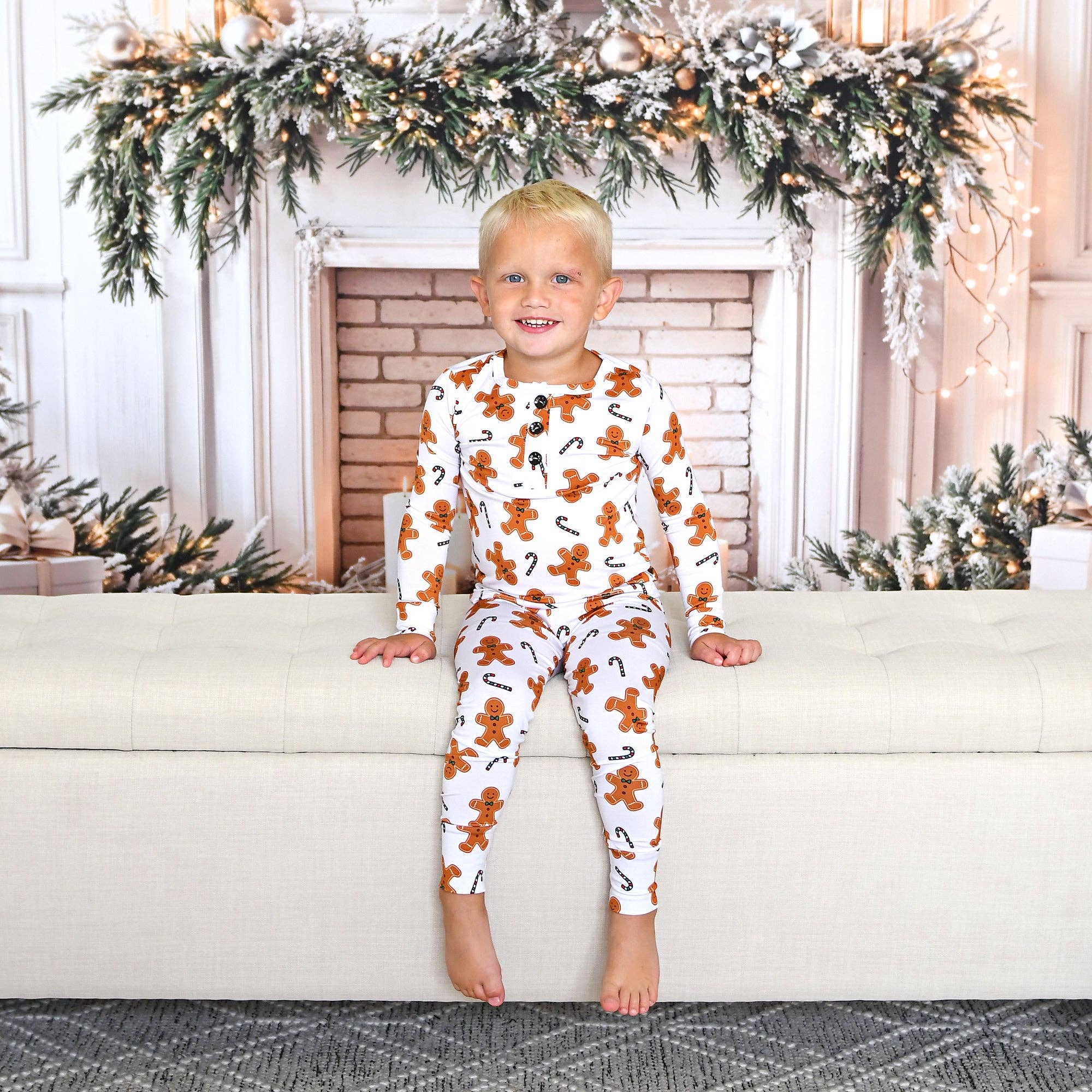Fritz Gingerbread TWO PIECE Matching Christmas Pajamas