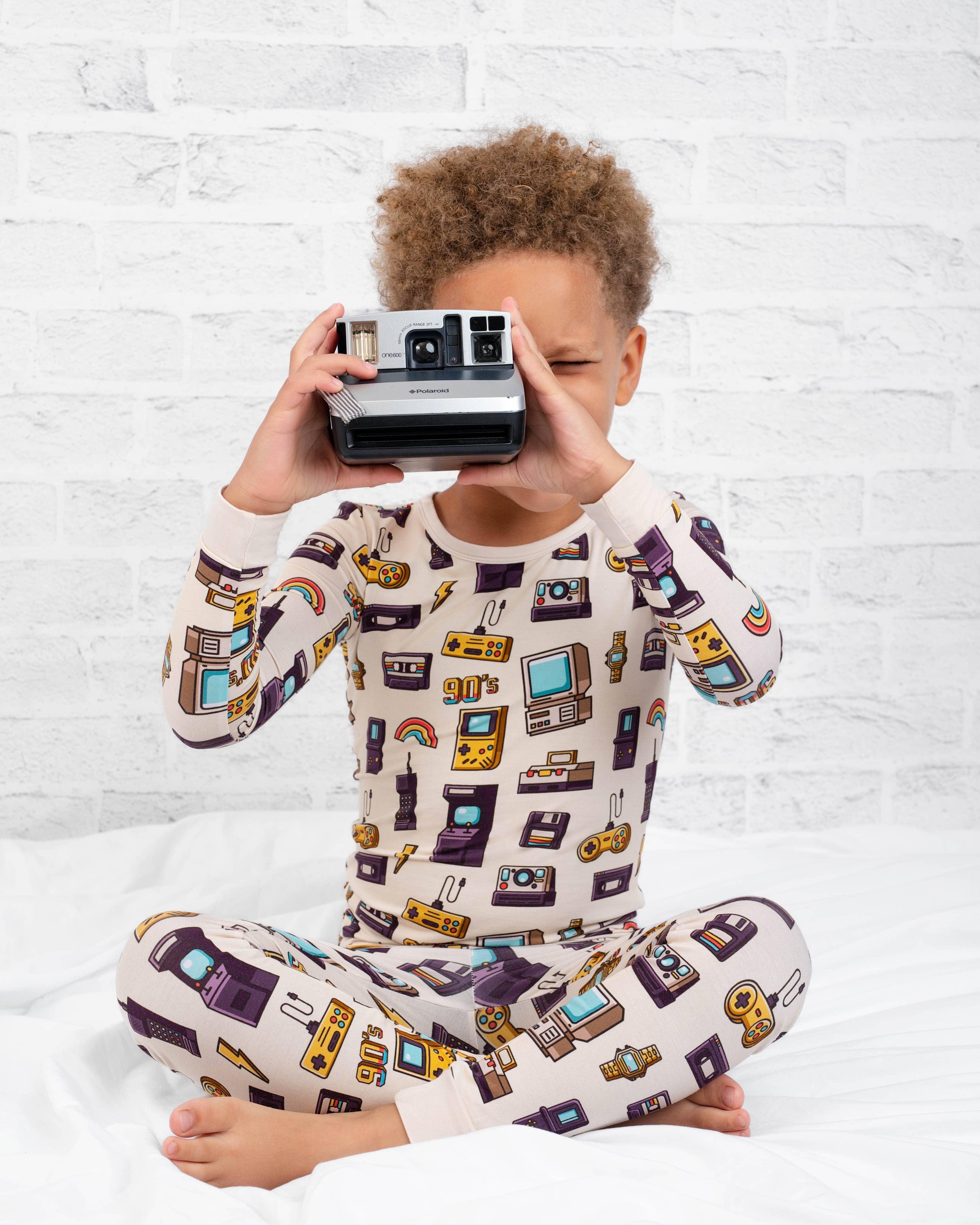 90's Retro Long Sleeve PJ's Bamboo