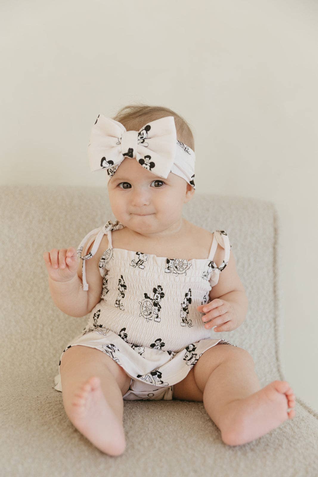 Steamboat Willie | Smocked Bodysuit Dress