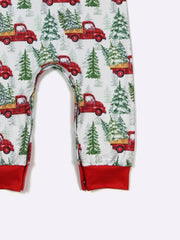 Hauling Christmas Cheer Boy Romper