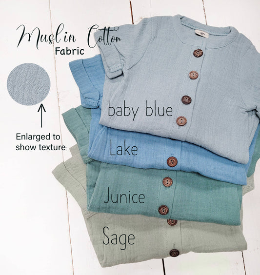 Baby Boy ROMPER Jumpsuit One piece Buttoned Bobby