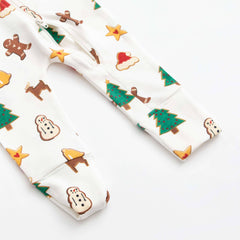 Matching Family One-Piece Baby Pajamas_Holiday Cookies-Organic