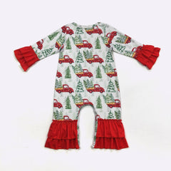 Hauling Holiday Cheer Baby Romper