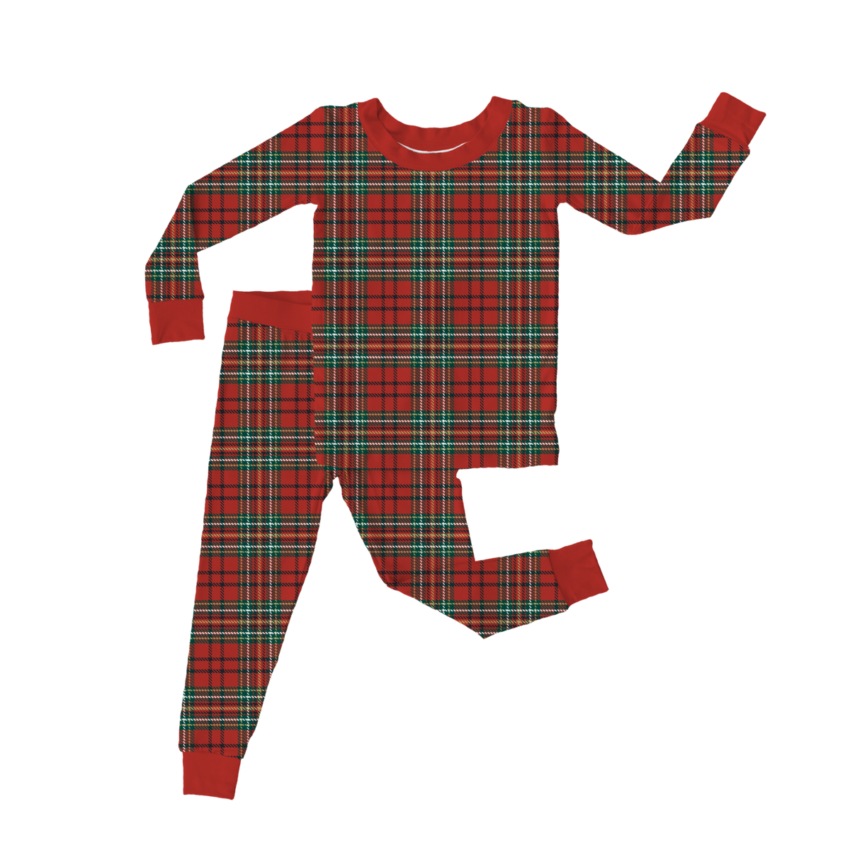 Cabin Check Christmas Holiday Bamboo Pajamas