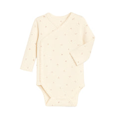 Hilda Brushed Back Pointelle Long Sleeve Kimono Bodysuit
