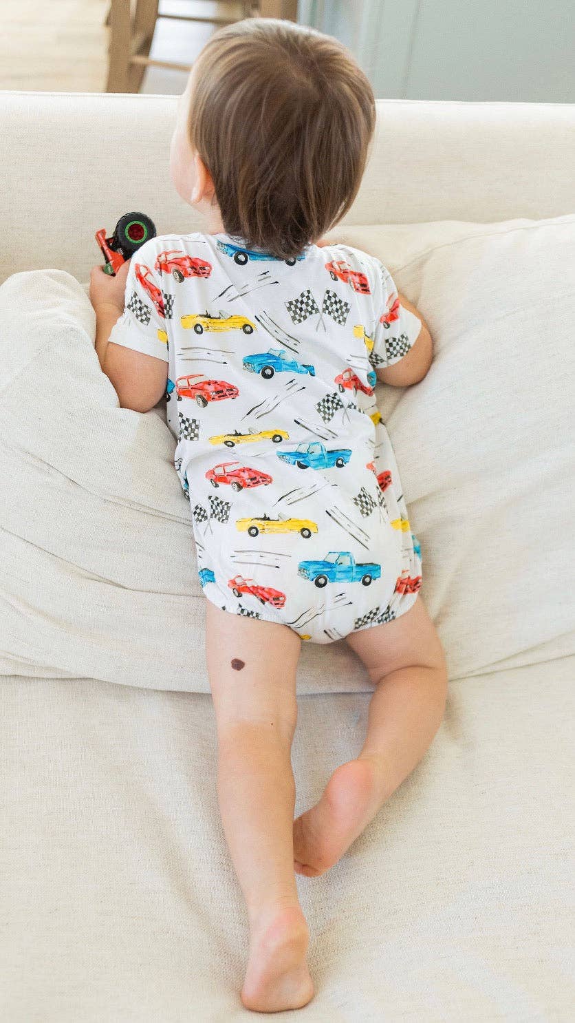 Cruisin Cars Bubble Bamboo Romper