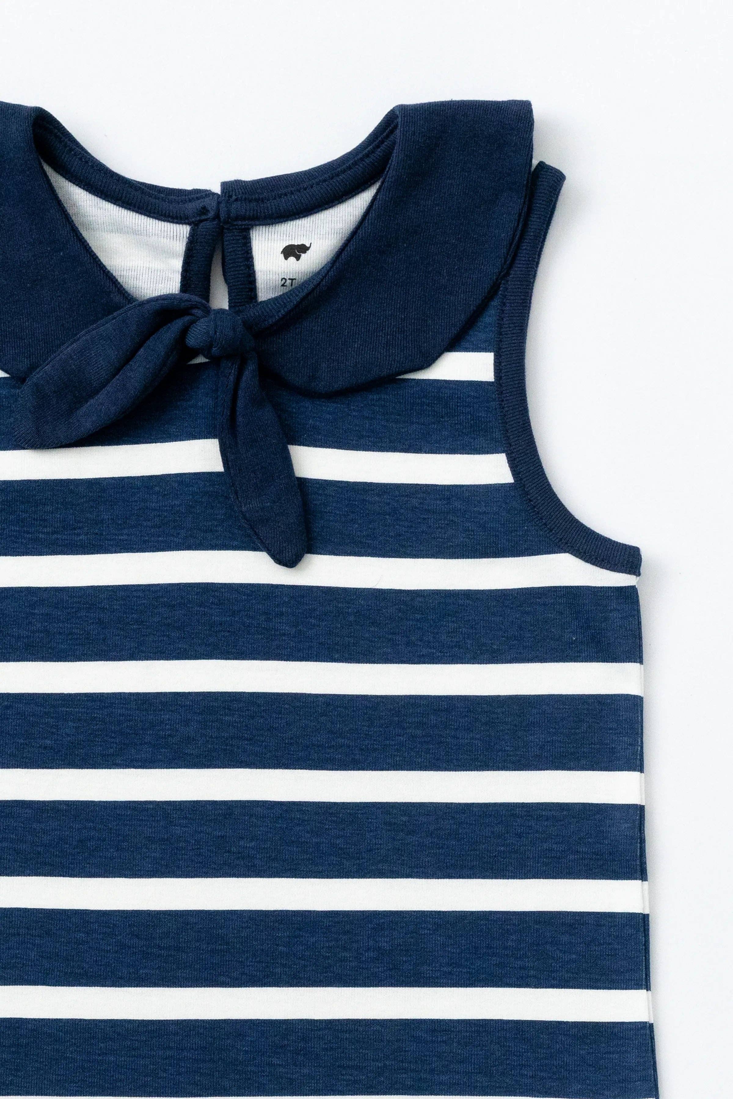 100% Organic Sailor Dress_Sailor Stripes