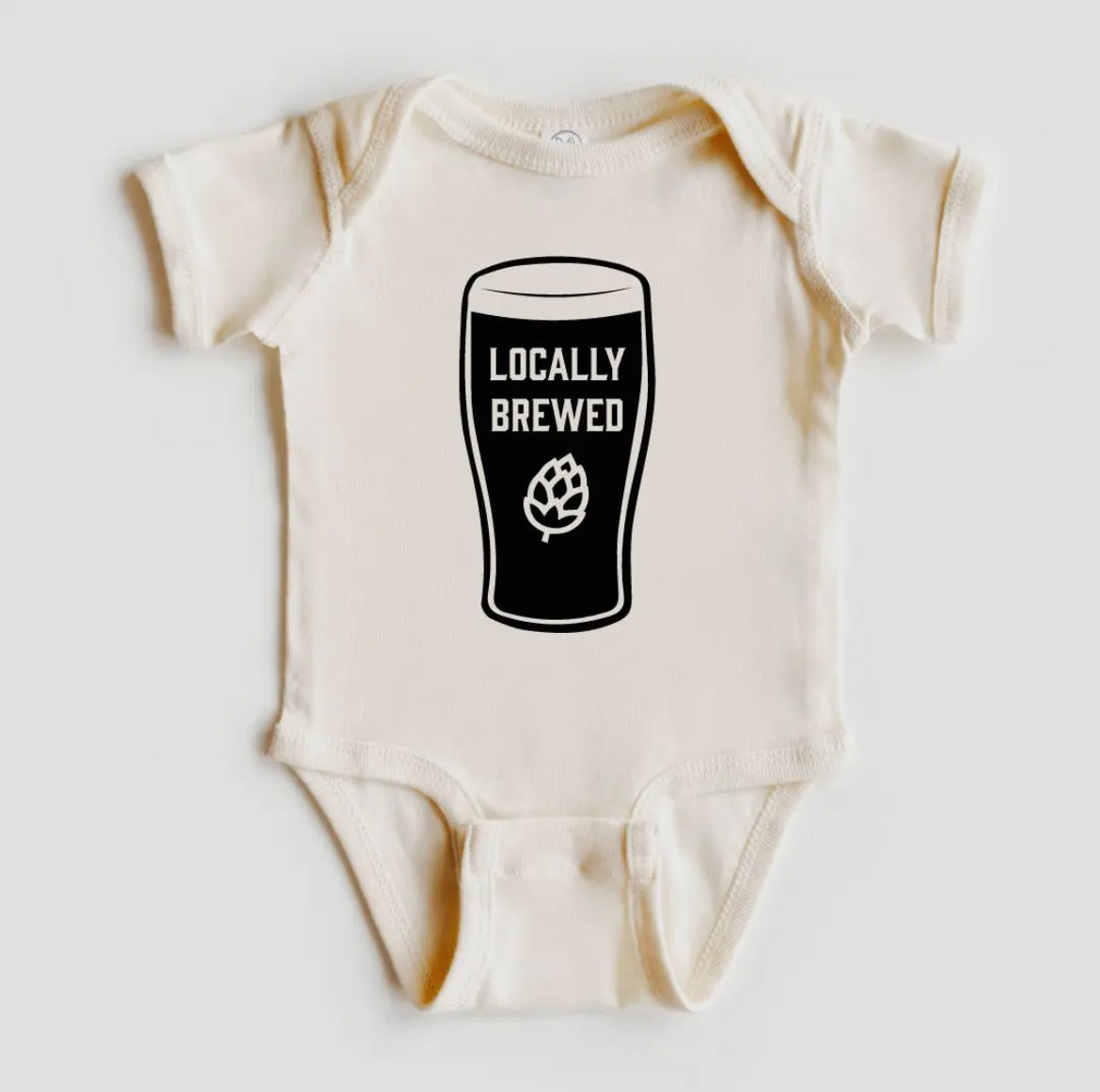 Locally Brewed Baby Onesie Neutral