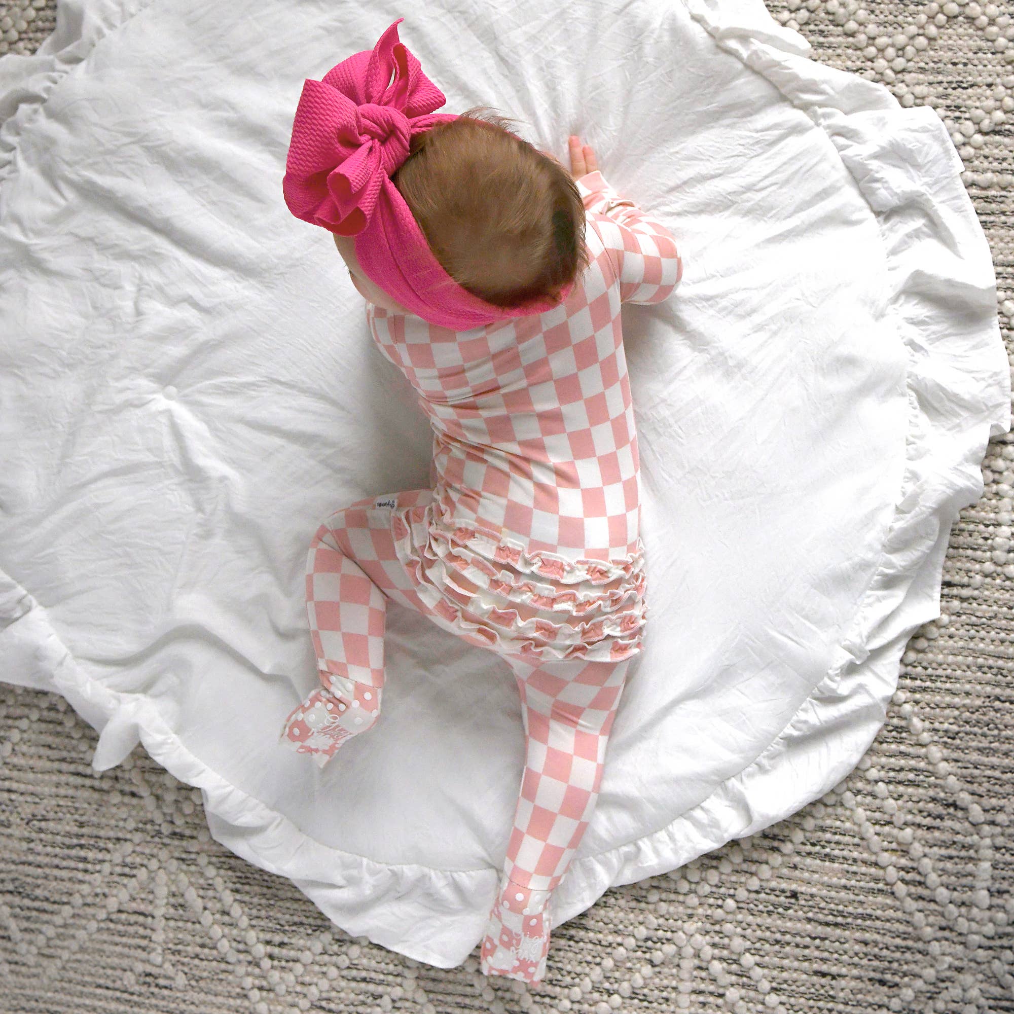 Saylor RUFFLE ZIP Bamboo Baby Pajama Sleepies Little