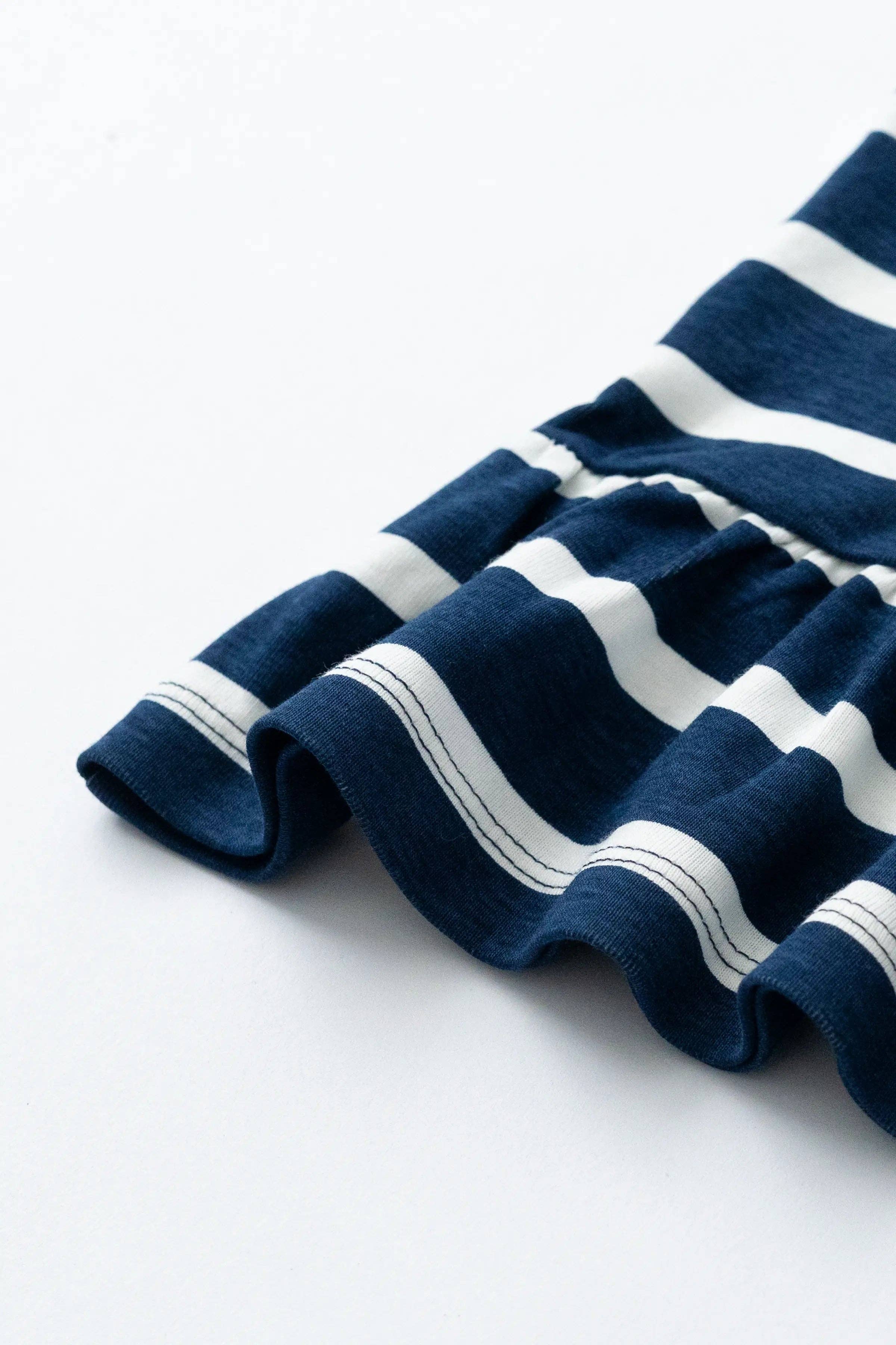 100% Organic Sailor Dress_Sailor Stripes