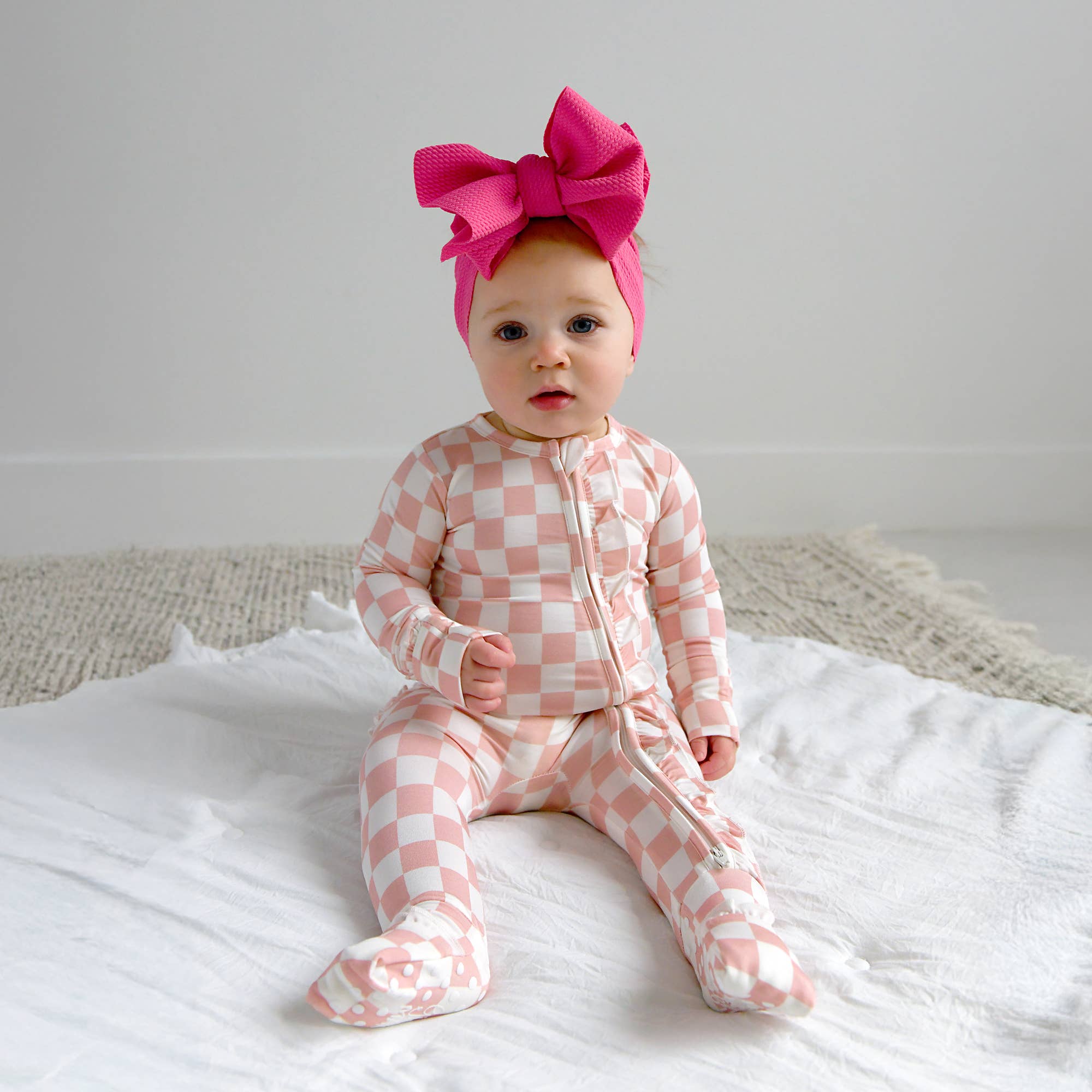 Saylor RUFFLE ZIP Bamboo Baby Pajama Sleepies Little