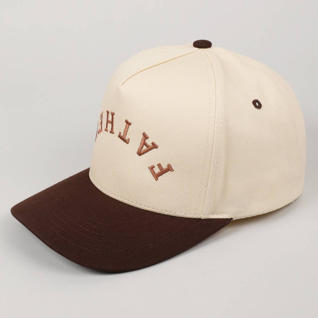 FATHER Upside Down Embroidery Two-Tone Cap