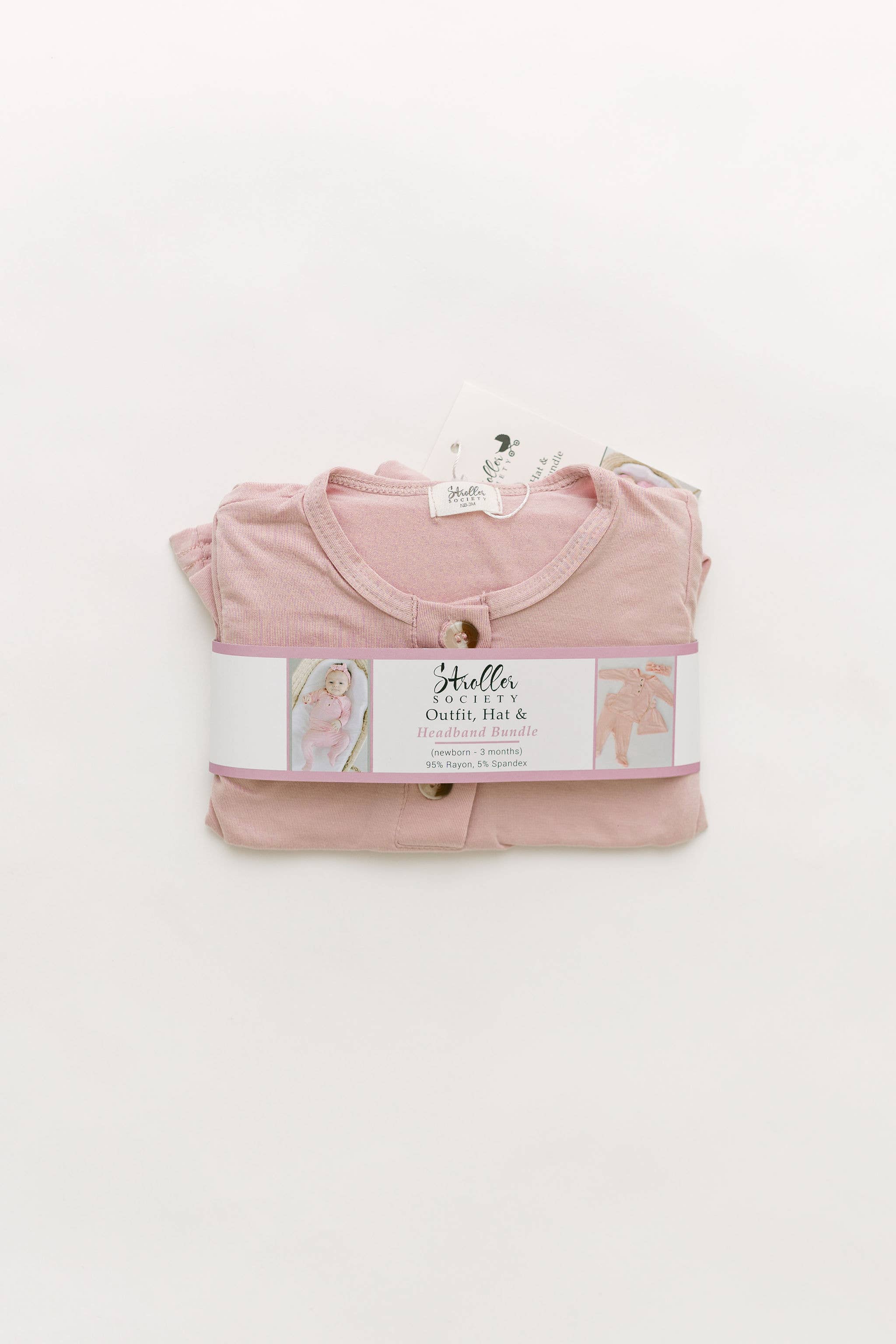 Bamboo Top & Bottom 2PC see Baby Outfit - Dusty Rose