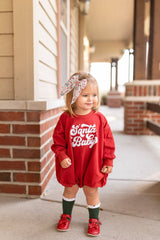 Santa Baby Christmas Sweatshirt Romper Baby Toddler Clothes