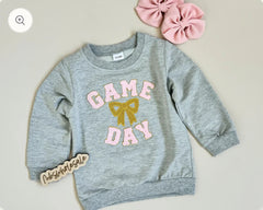 Coquette Game Day Pullover Girl