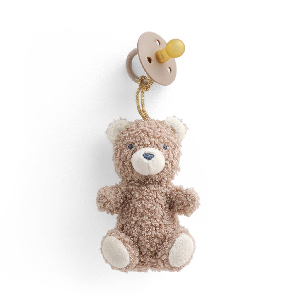 Bitzy Pal Natural Rubber Pacifier & Stuffed Animal