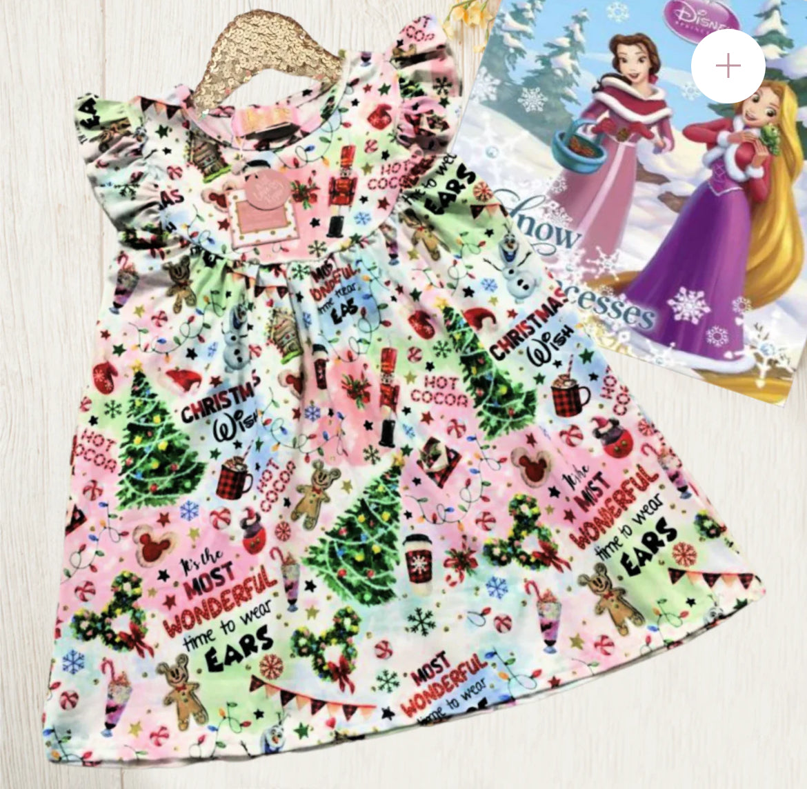 Christmas Fun Character Print Dress