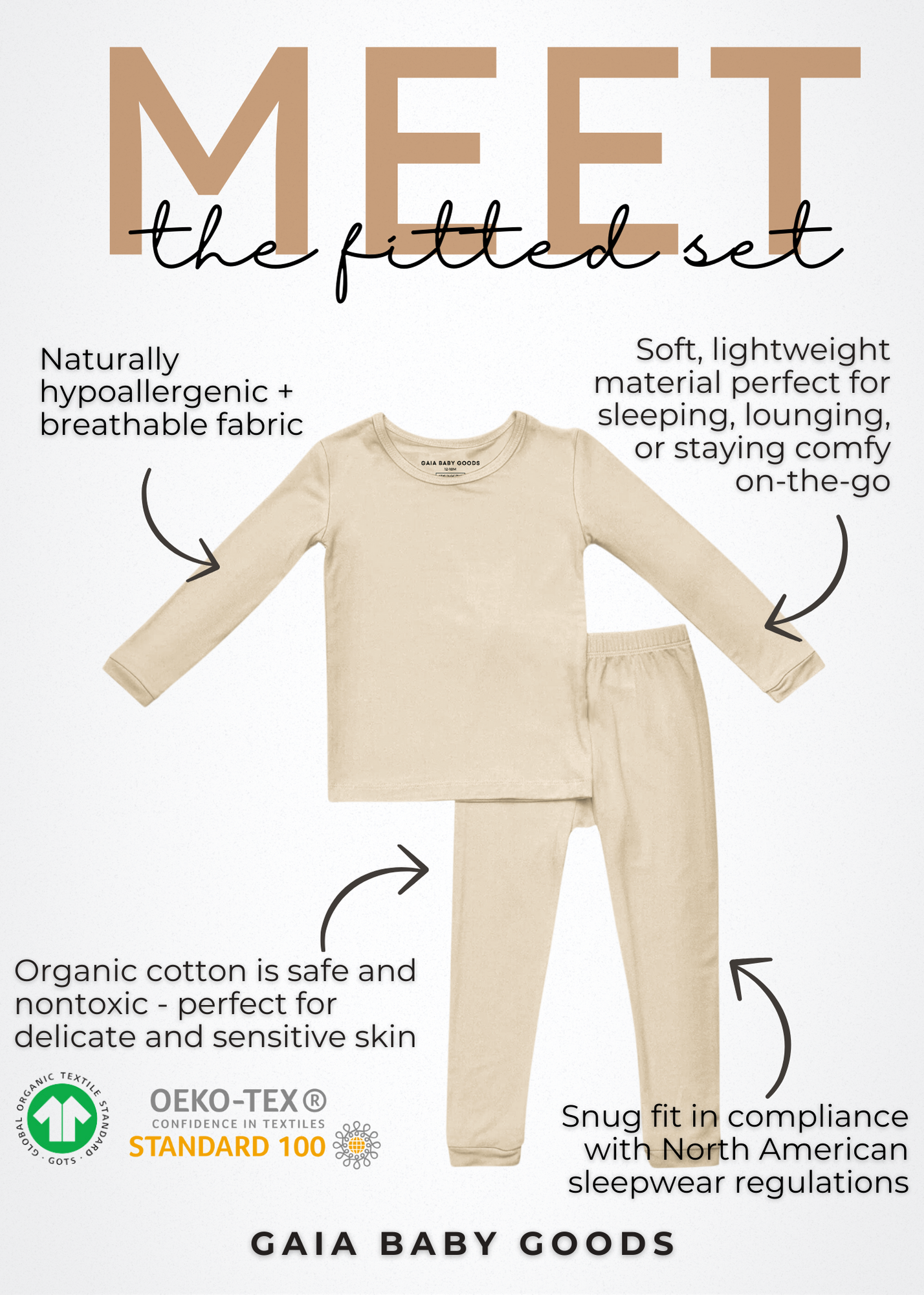 Organic Cotton Baby Toddler Winter Holiday Snowman Pajamas