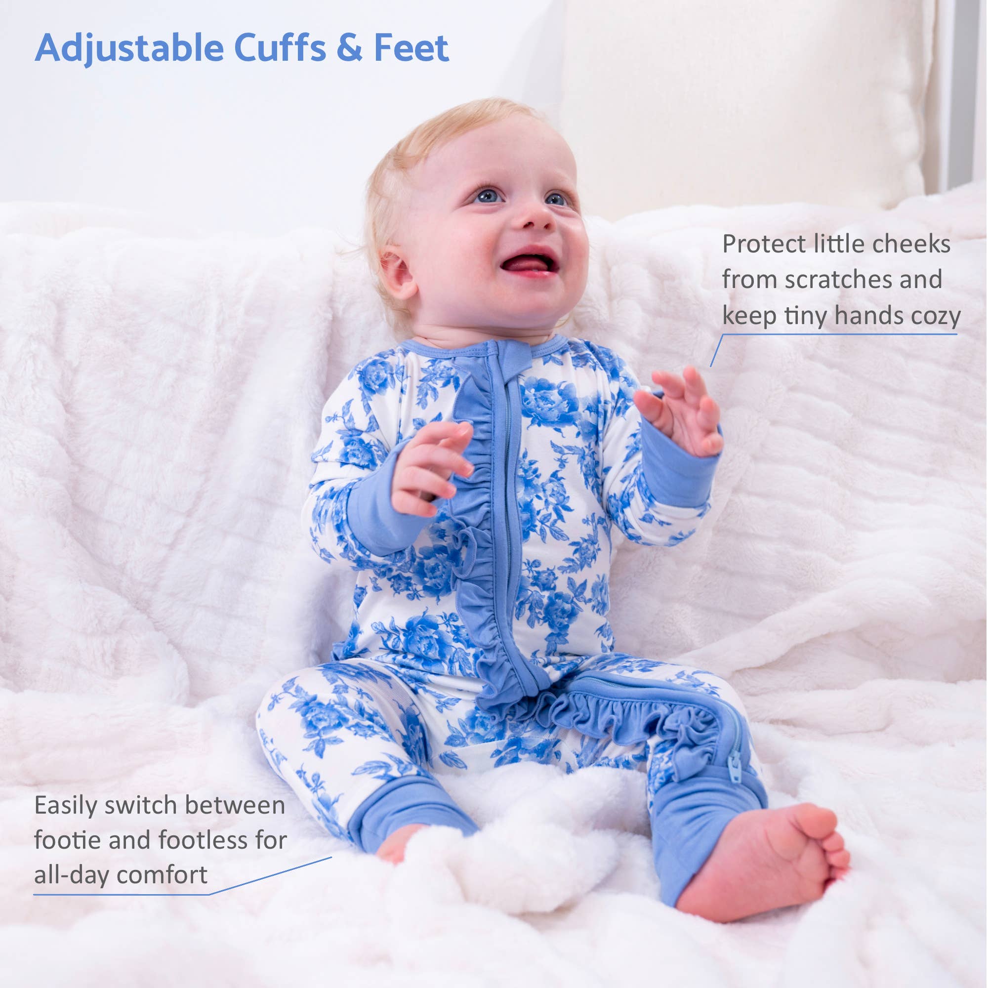 A Peony For Your Thoughts Baby Bamboo Pajamas