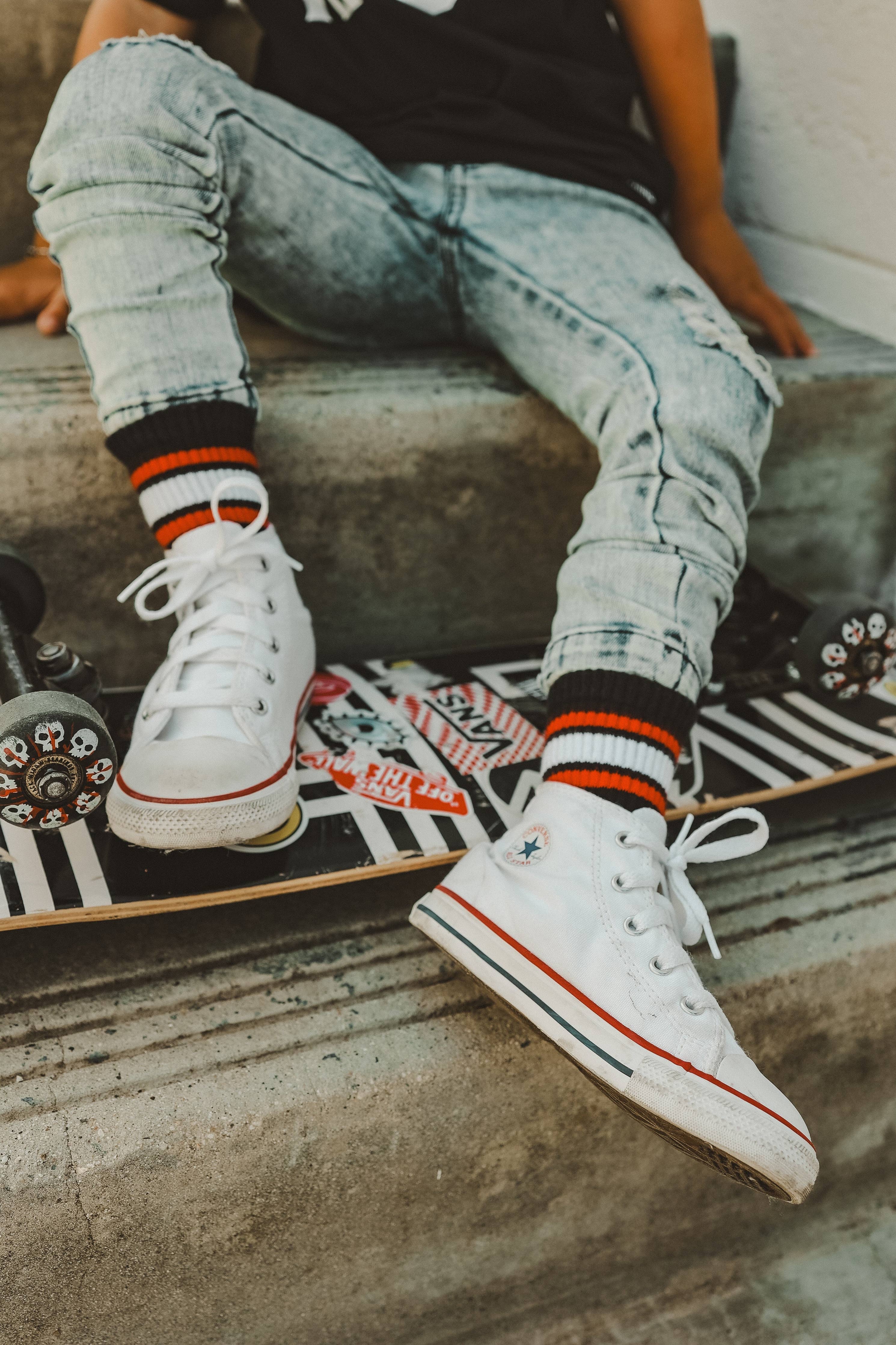 Boy Socks - Red/Black