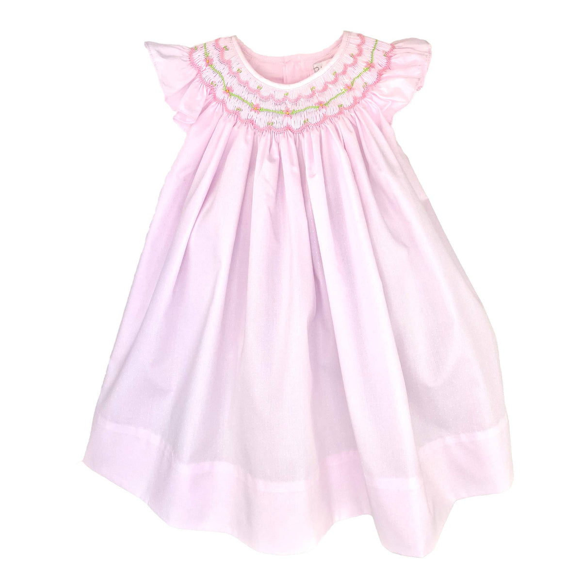 Angel Wing Dress with Bishop Smocking