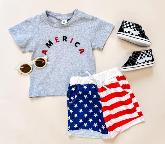 America Tee Boy 2PC Set