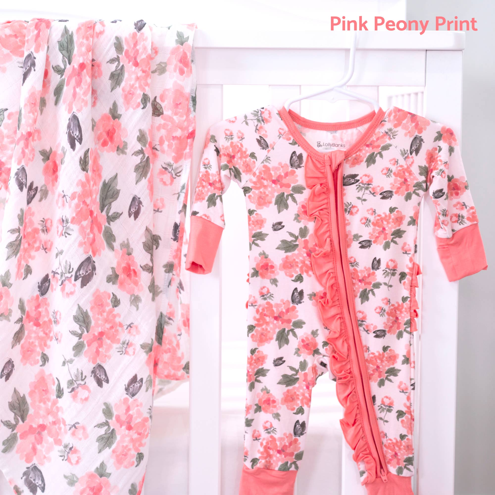 Pretty in peony Baby Girl Bamboo Pajamas