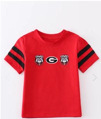 Red Georgia Embroidery Top -Boy
