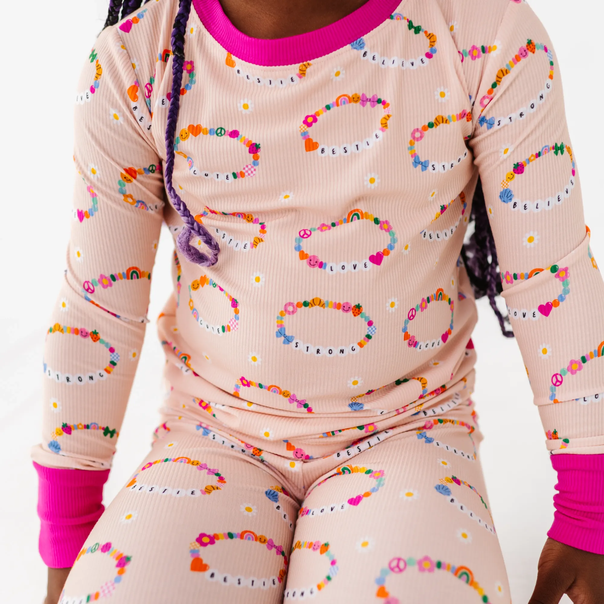 In My Bestie Era Bamboo Ribbed Toddler/Big Kid Pajamas